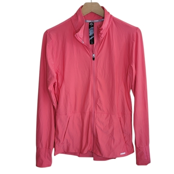 RBX | Coral Zip Front Athleisure Jacket Size Medium - Picture 1 of 6